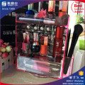 China Manufacturer Pink Color Rotating Acrylic Lipstick Display